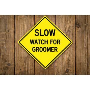 Minnesota DNR Slow WATCH FOR GROOMER Sign Snowmobile Trail Dept Natural Resource